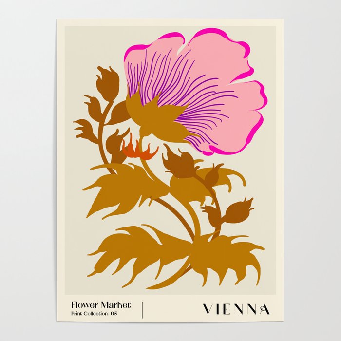 Flower Market, Vienna, Abstract modern style Poster Gallery Image 4