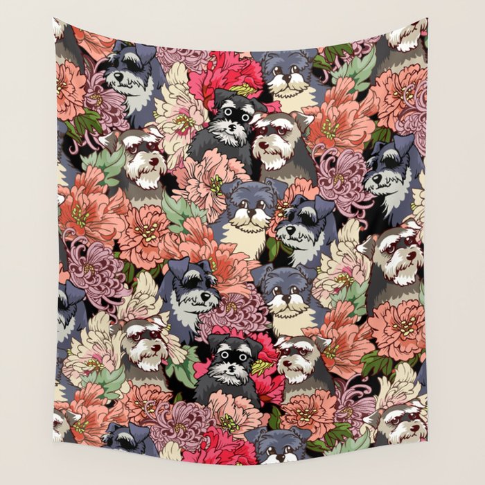 Because Schnauzers Wall Tapestry Gallery Image 4