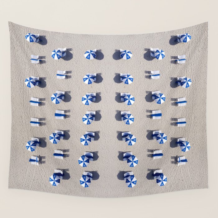 Beach Umbrellas Wall Tapestry Gallery Image 4