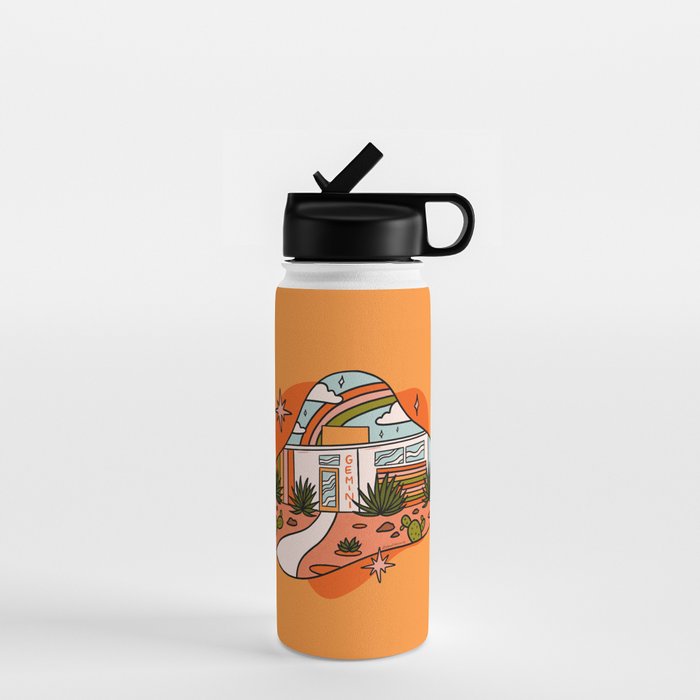 Gemini Mid Century House Water Bottle Gallery Image 1