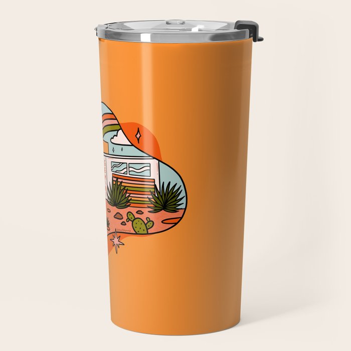 Gemini Mid Century House Travel Mug Gallery Image 2
