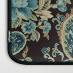 Brown Turquoise Paisley Floral Laptop Sleeve Gallery Image 3
