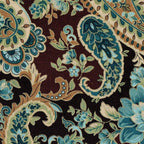 Brown Turquoise Paisley Floral Coffee Mug Gallery Image 2