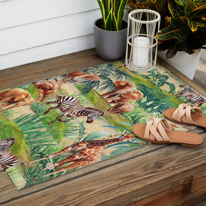 Beautiful Forest XI Outdoor Rug Gallery Image 2