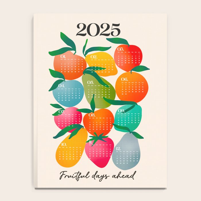 2025 BRIGHT FRUIT MARKET CALENDAR Notebook Gallery Image 4