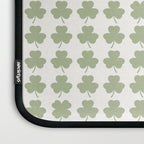 Clovers XXV Natural Green Botanical Pattern Laptop Sleeve Gallery Image 3