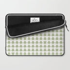 Clovers XXV Natural Green Botanical Pattern Laptop Sleeve Gallery Image 2
