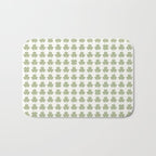 Clovers XXV Natural Green Botanical Pattern Bath Mat Gallery Image 1