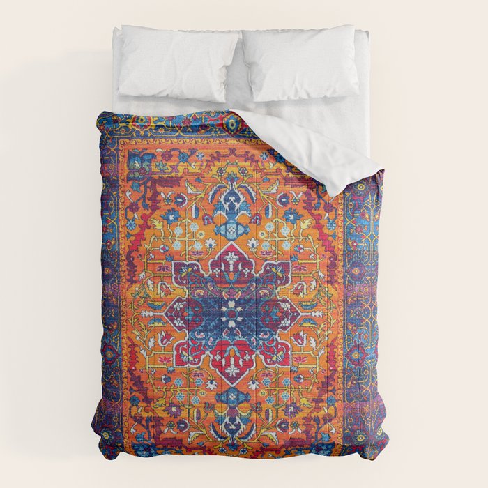Saffron Elegance: Timeless Berber Atlas Moroccan Aesthetics Comforter Gallery Image 1