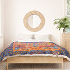 Saffron Elegance: Timeless Berber Atlas Moroccan Aesthetics Duvet Cover Gallery Image 3