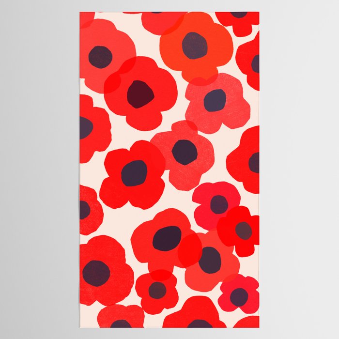 poppy 7 Tablecloth Gallery Image 2