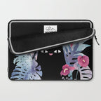 Popoki (Pastel Black Velvet) Laptop Sleeve Gallery Image 2