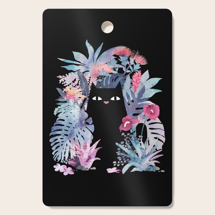 Popoki (Pastel Black Velvet) Cutting Board Gallery Image 1