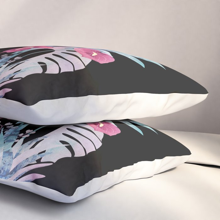 Popoki (Pastel Black Velvet) Pillow Sham Gallery Image 3