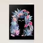 Popoki (Pastel Black Velvet) Stationery Card Gallery Image 2