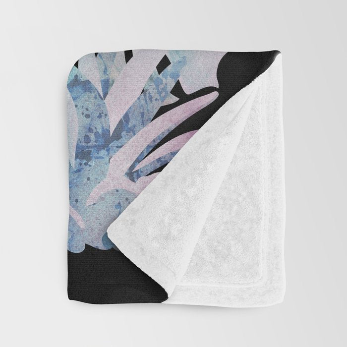 Popoki (Pastel Black Velvet) Throw Blanket Gallery Image 3