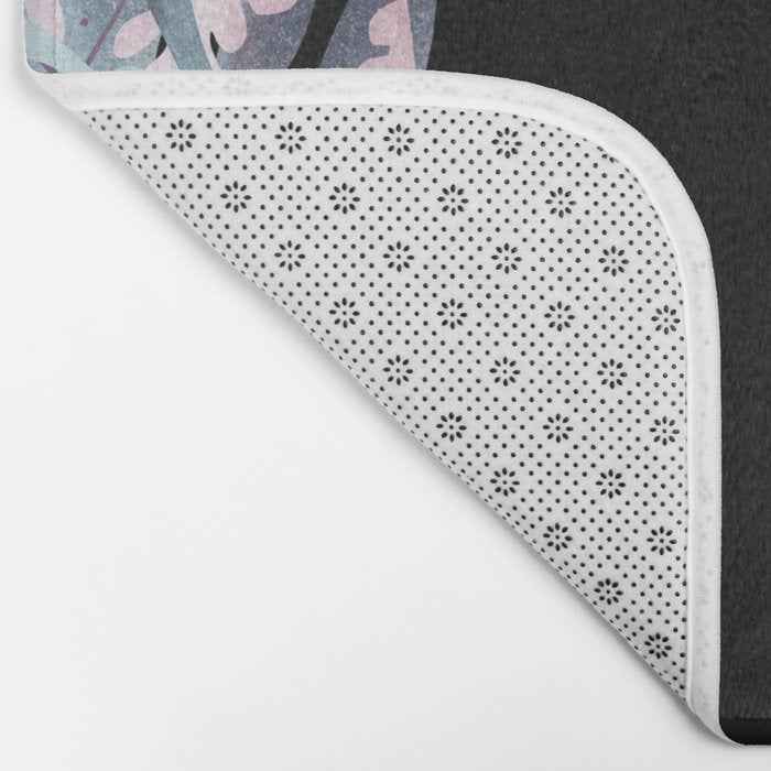 Popoki (Pastel Black Velvet) Bath Mat Gallery Image 2