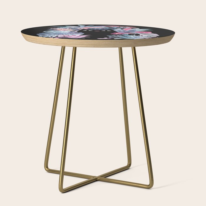 Popoki (Pastel Black Velvet) Side Table Gallery Image 1