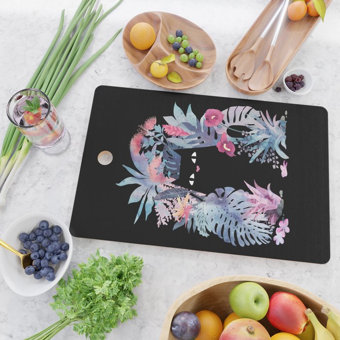 Popoki (Pastel Black Velvet) Cutting Board Gallery Image 2