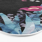 Popoki (Pastel Black Velvet) Bath Mat Gallery Image 3