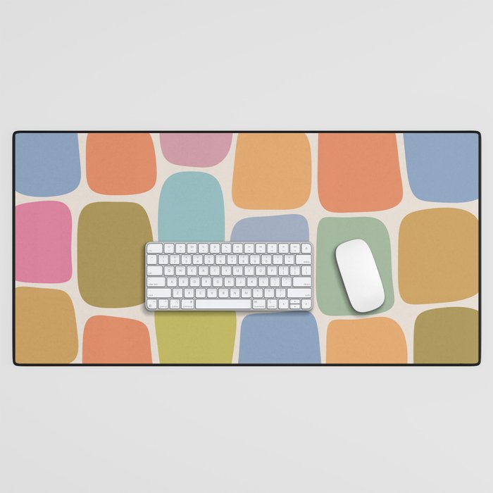 Minimal Blocks - Rainbow Desk Mat Gallery Image 1