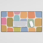 Minimal Blocks - Rainbow Desk Mat Gallery Image 1