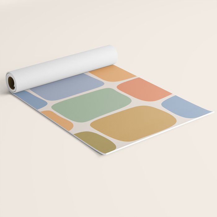 Minimal Blocks - Rainbow Yoga Mat Gallery Image 2