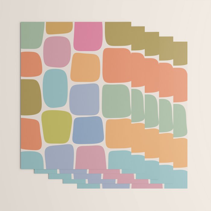 Minimal Blocks - Rainbow Wrapping Paper Gallery Image 3