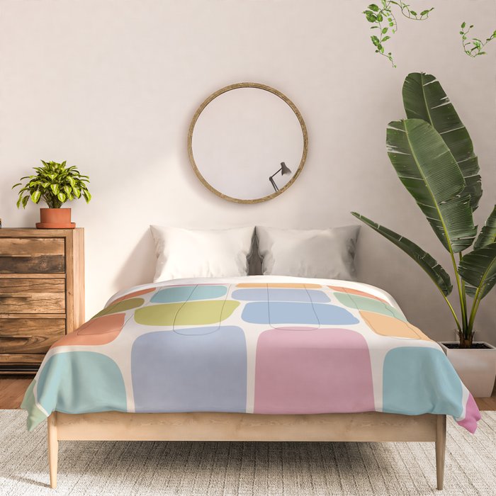 Minimal Blocks - Rainbow Comforter Gallery Image 3