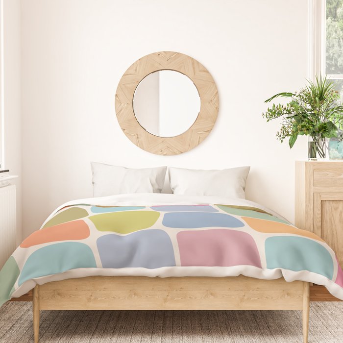 Minimal Blocks - Rainbow Duvet Cover Gallery Image 3