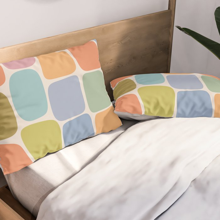 Minimal Blocks - Rainbow Pillow Sham Gallery Image 2