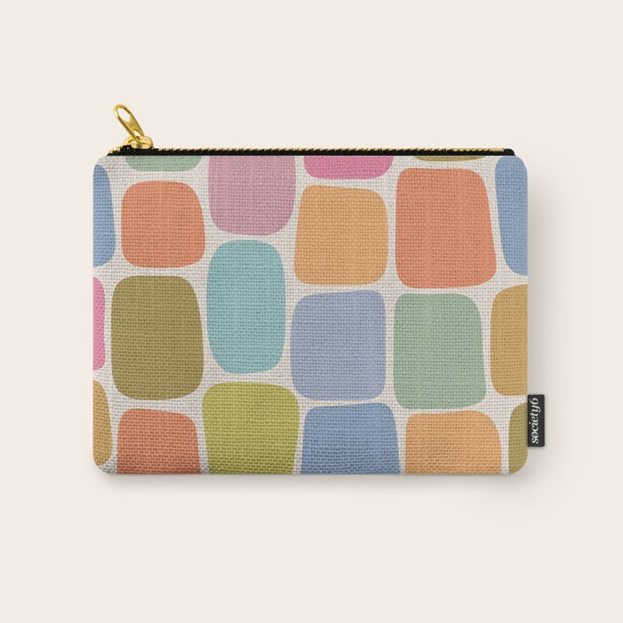 Minimal Blocks - Rainbow Carry All Pouch Gallery Image 1