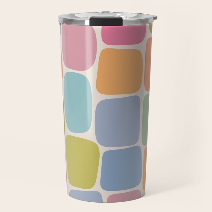 Minimal Blocks - Rainbow Travel Mug Gallery Image 1