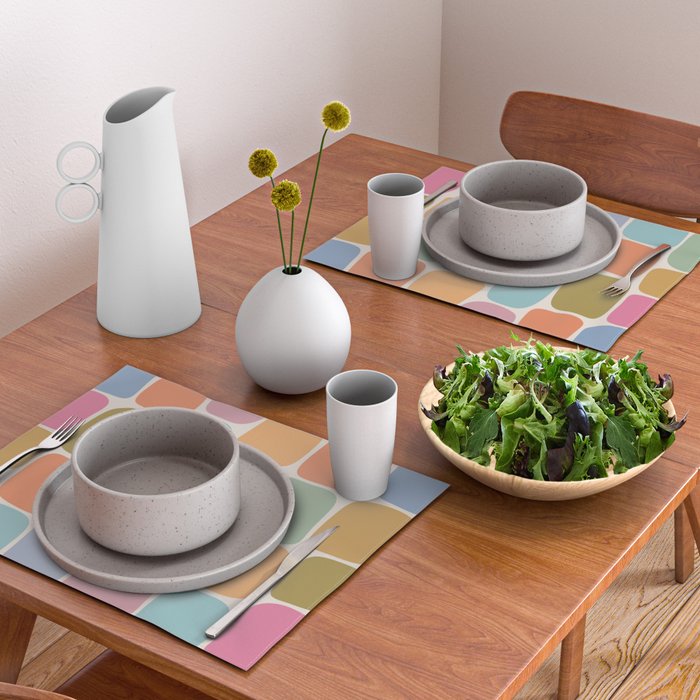 Minimal Blocks - Rainbow Placemat Gallery Image 2