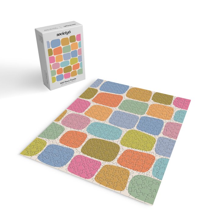 Minimal Blocks - Rainbow Jigsaw Puzzle Gallery Image 2