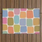 Minimal Blocks - Rainbow Outdoor Rug Gallery Image 1