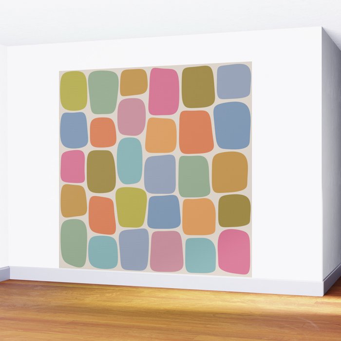Minimal Blocks - Rainbow Wall Mural Gallery Image 2