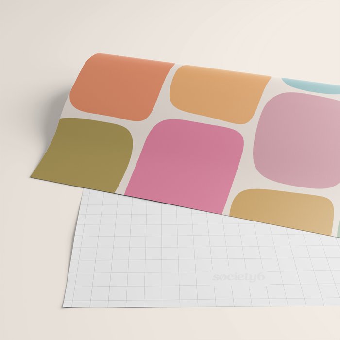 Minimal Blocks - Rainbow Wrapping Paper Gallery Image 2