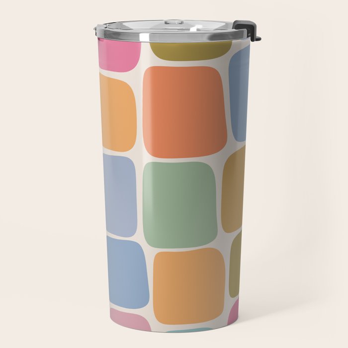 Minimal Blocks - Rainbow Travel Mug Gallery Image 2