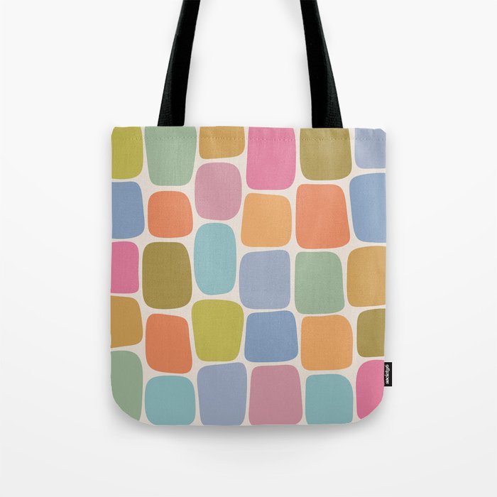 Minimal Blocks - Rainbow Tote Bag Gallery Image 1