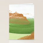 Mixed Media Green Gold White 2 Stationery Card Gallery Image 2