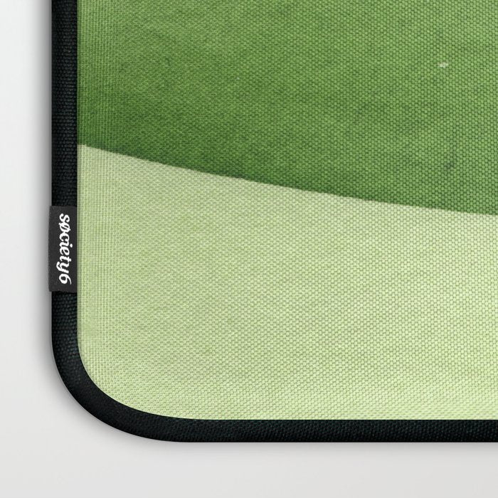 Mixed Media Green Gold White 2 Laptop Sleeve Gallery Image 3