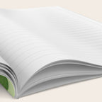 Mixed Media Green Gold White 2 Notebook Gallery Image 2
