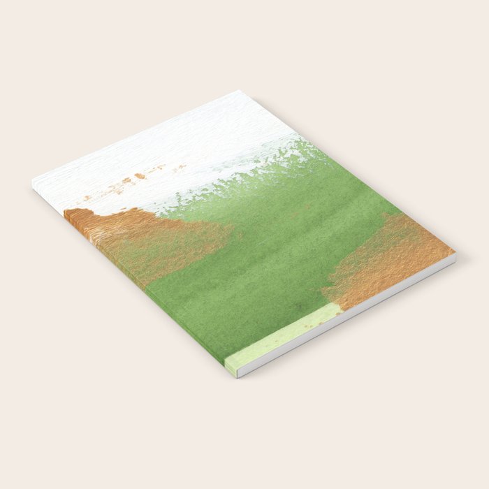 Mixed Media Green Gold White 2 Notebook Gallery Image 1