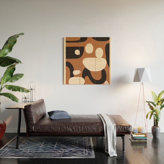 Abstract shapes in the skies 9 Wood Wall Art Gallery Image 2
