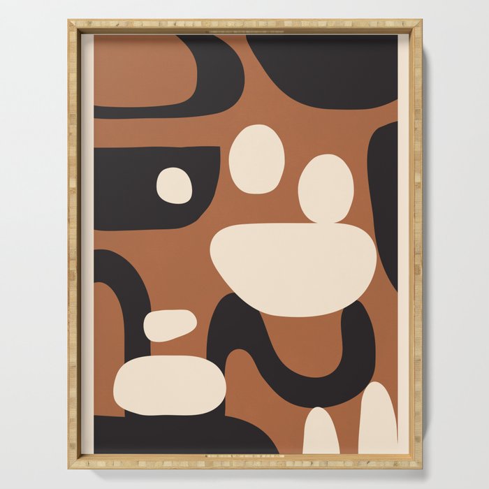 Abstract shapes in the skies 9 Serving Tray Gallery Image 1