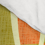 Retro Tiki Pin Stripes 336 Orange Gold and Beige Comforter Gallery Image 4