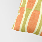 Retro Tiki Pin Stripes 336 Orange Gold and Beige Pillow Sham Gallery Image 4