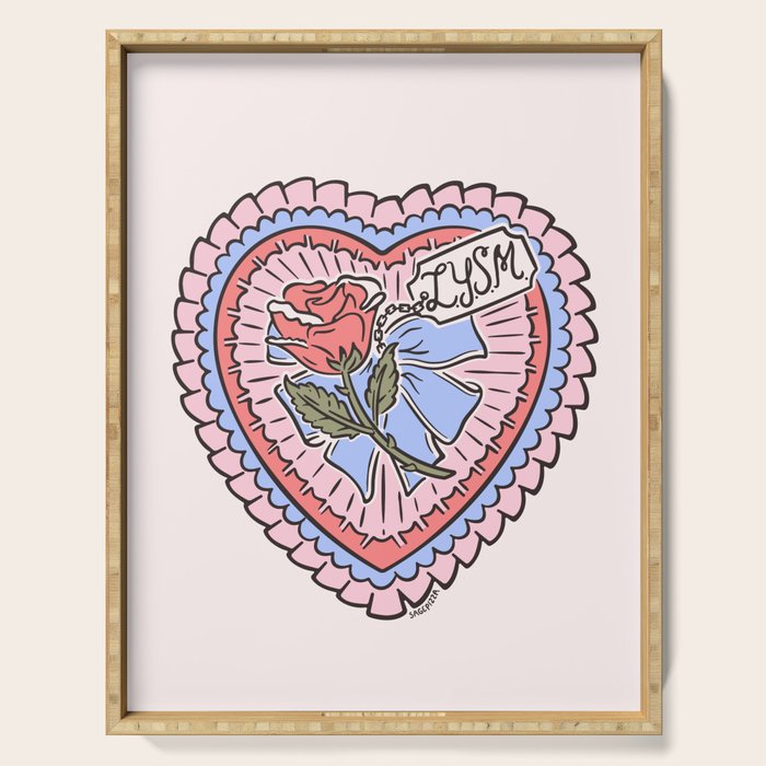 LOVE YOU SO MUCH Serving Tray Gallery Image 1