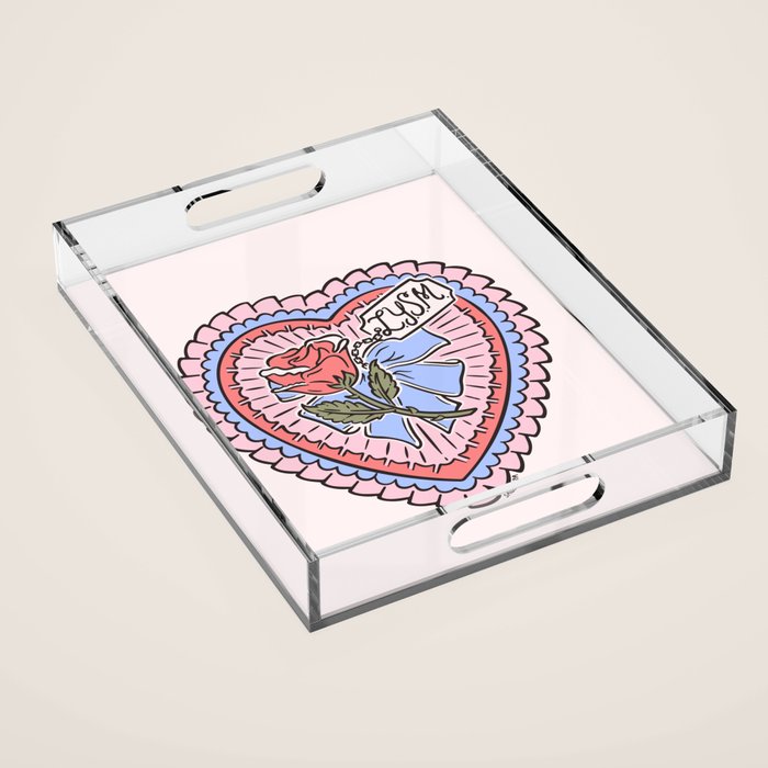 LOVE YOU SO MUCH Acrylic Tray Gallery Image 1